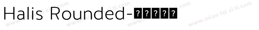 Halis Rounded字体转换